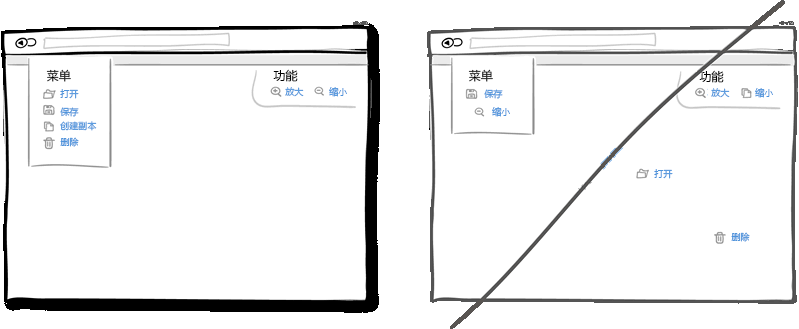 将有关联的功能分组而不是杂乱无章