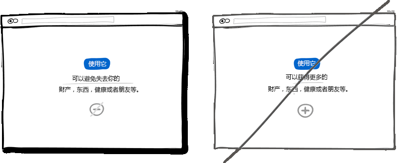 让用户觉得可以避免失去而不是获得