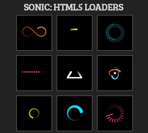 Sonic: HTML5 Loaders with an Editor