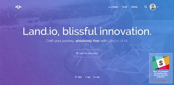 Land-io-C-Landing-page-UI-kit